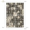 seria Black & White - Czarny & Biały, geometyczne czarno-białe wzory, cyfry, litery*  Mulberry Decoupage Paper FPA1020 Black & White Series - Black & White, geometric black and white patterns, numbers, letters* Papel para decoupage Mulberr